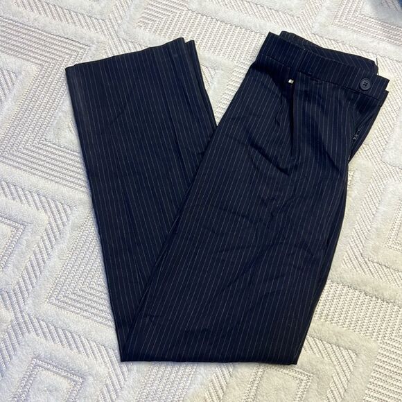 BOSS - Pinstripe Dress Pants - Navy - Picture 5 of 8